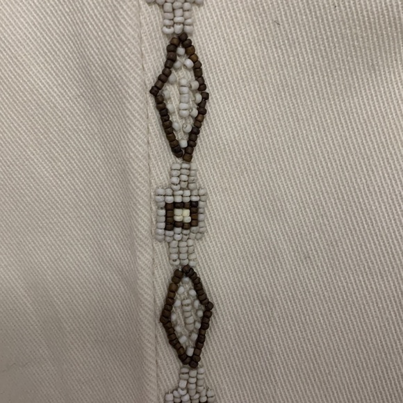 Ralph Lauren Hand beaded Native Design Pinstripe Denim‎ - Picture 5 of 8
